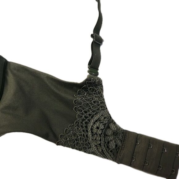 Victoria’s Secret Body by Victoria Perfect Shape Bra 32DD Green Lace Push Up - Picture 9 of 13